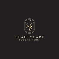 Luxury Floral Beauty minimalis logo template