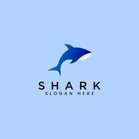 Shark Blue logo design vector