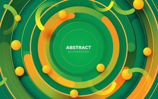 Abstract background with modern concept in fresh green color vector templates Premium Vector