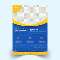 Modern flyer poster template business vector