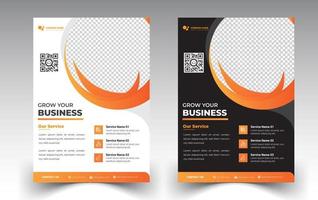 Modern flyer poster template business vector