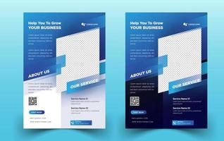 Modern flyer poster template business vector