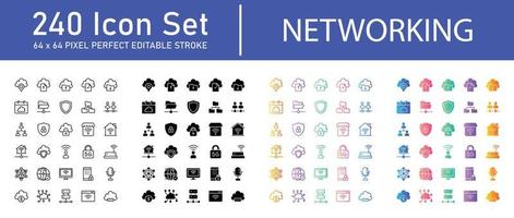 Networking Icon Pack vector