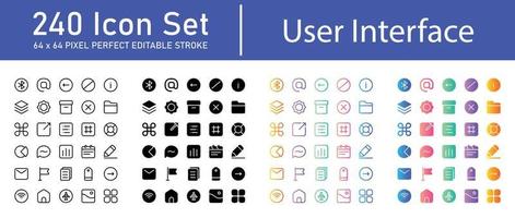 User Interface Icon Pack vector