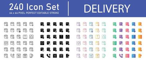 Delivery Icon Pack vector