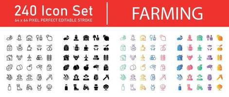 Farming Icon Pack vector