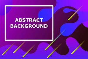 Background fluid shape composition with attractive dark purple color and blue gradient color, with yellow variation lines vector