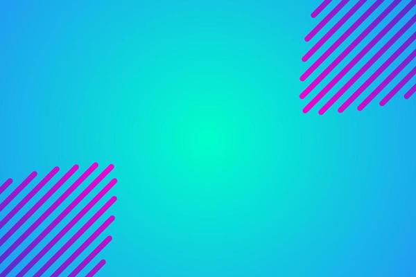 Middle blue gradient color background with purple lines in the corners