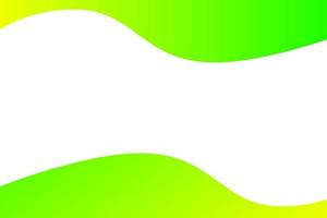 Curved background on top and bottom with green and yellow gradient nice vector