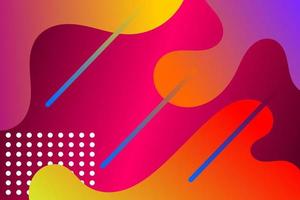 Modern nice colorful background fluid shapes composition with light lines vector