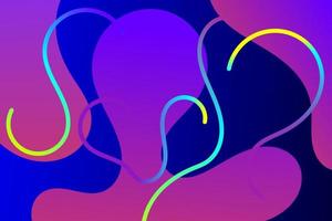 Background fluid shapes with unique curved lines and elegant colors. suitable for backgrounds, websites, social media, banners, posters, etc. vector