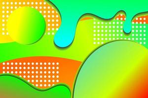 Liquid background shapes composition colorful green and blue. suitable for backgrounds, websites, social media, banners, posters, etc. vector