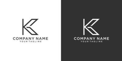 vector de diseño de logotipo de letra kg o gk.