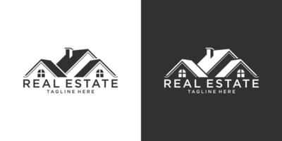concepto de diseño vectorial del logotipo del techo y el hogar. logotipo de bienes raíces vector