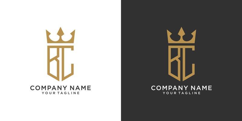 Initial letter ER or RE logo design with crown icon vector.