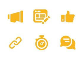 vector design communication technology shape icon set