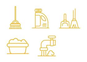 vector design, clean and tidy tool shape icon set