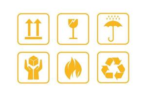 vector design, product box quality security icon set