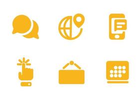 vector design, communication form icon set