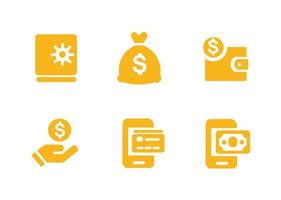 vector design, financial shape icon set, business improvement and idea