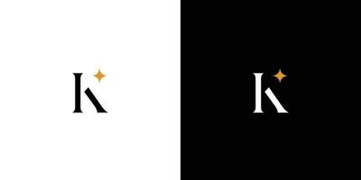 Modern and luxury letter K initials logo design vector