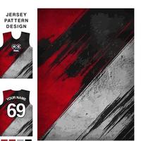 plantilla de patrón de jersey de vector de concepto abstracto para imprimir o sublimar uniformes deportivos fútbol voleibol baloncesto e-sports ciclismo y pesca vector libre.