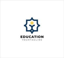 Logo design is suitable for education with children in an educational environment vector