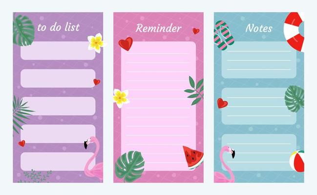 Journal Template Summer Holiday