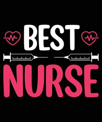 Nurse Typography T-Shirt Design.