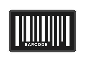 Flat vector icon a business inventory barcode or bar code for apps and websites