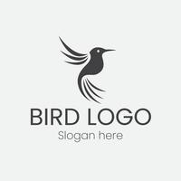 Flying Wings Bird Logo abstract design vector template.