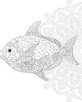 Fish coloring pages for kids