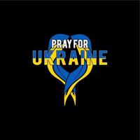 Pray for ukraine vector