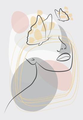Drawing in the style of one line