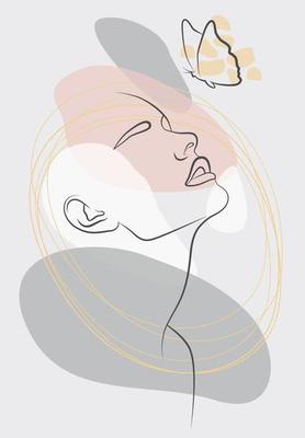 Drawing in the style of one line