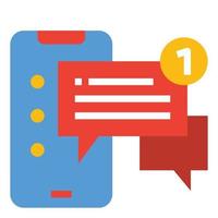 Chat inbox Icon Vector Illustration .