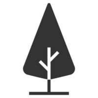 Ilustración de vector de icono de árbol, ecología, naturaleza, hoja