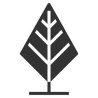 Ilustración de vector de icono de árbol, ecología, naturaleza, hoja