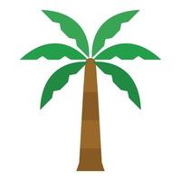 Coconut Tree Icon Vector Illustration, Wood, Nature