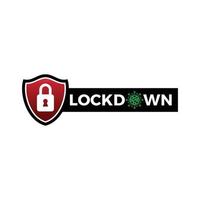 Lockdown icon. Lockdown sign vector illustration, social distancing, a symbol for prevention from coronavirus.