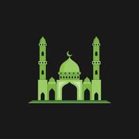 Mosque icon. Mosque illustration. Mosque logo. Mosque symbol of ramadan kareem. Mosque vector simple sign.