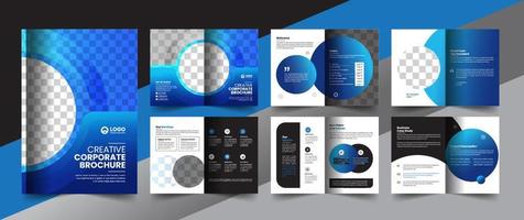 corporate company profile brochure annual report booklet business proposal layout concept design vector