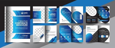 corporate company profile brochure annual report booklet business proposal layout concept design vector