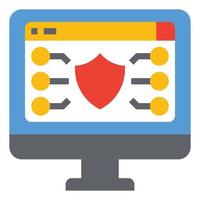 Security Online icon Vector Illustration .