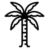 Tree Vector Line Icon, wood