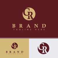 Letter GR Monogram Logo vector