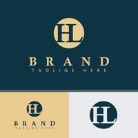 Letter HL Monogram Logo vector