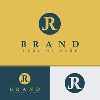 Letter JR Monogram Logo vector
