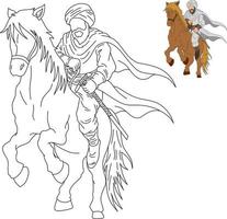 equestrian knight vector image.