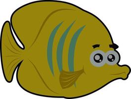 Yellow fish vector